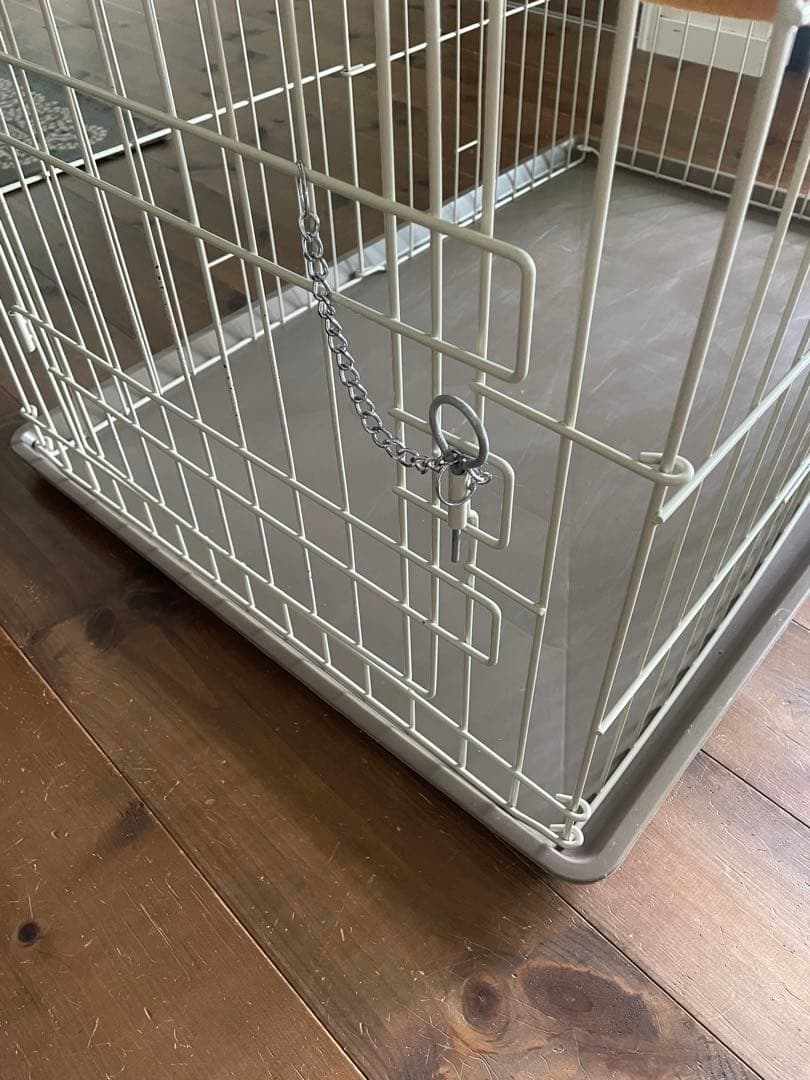 キャットケージ 2段構造 木製棚付き