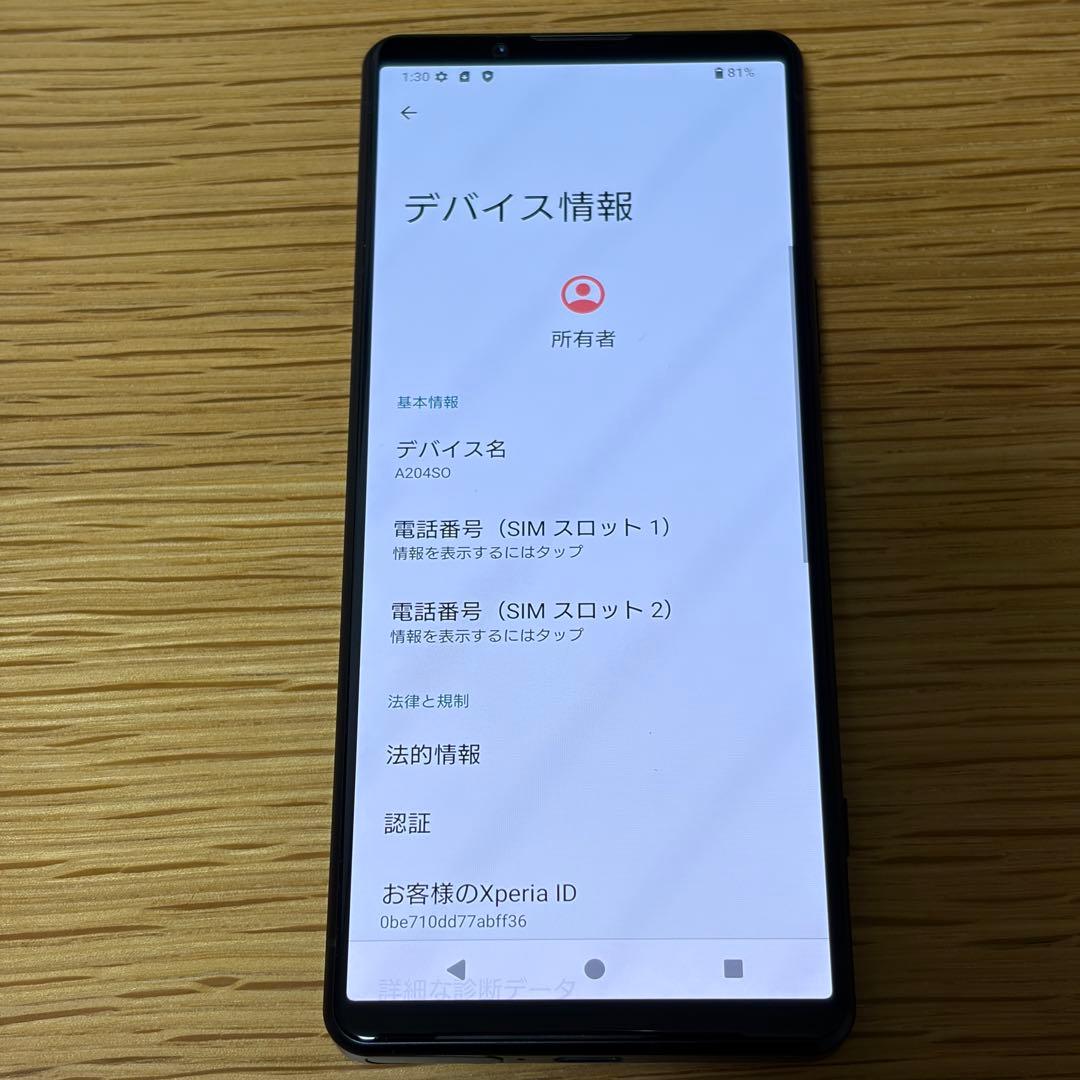 20367 美品】XPERIA 5 IV 128GB SIMフリー