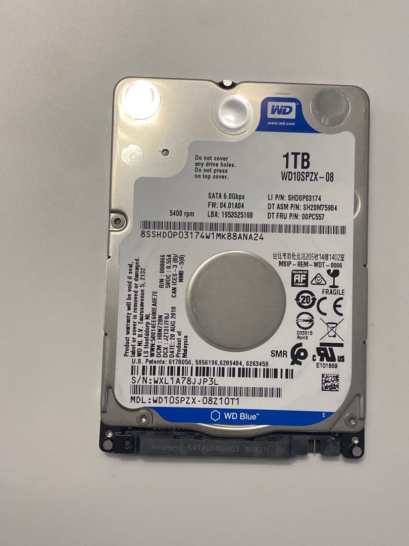 外付けハードディスク・ドライブ WD Black 1TB HDD 6Gb/s mix 12TB (1TBx12)