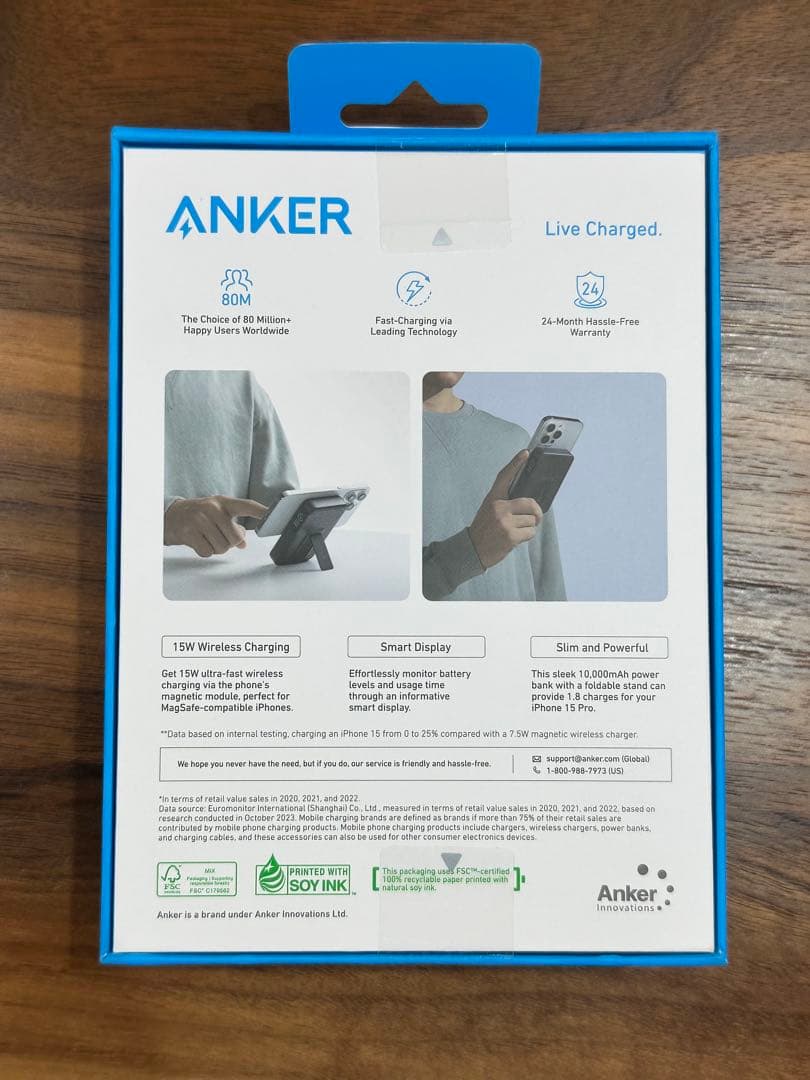 スマホアクセサリー Anker MagGo Power Bank 10K 15W