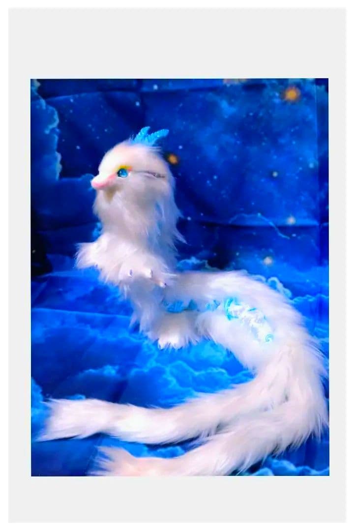 龍の卵と卵の巣付き♡瞳が光るアートドール龍 Dragonドラゴン artdoll