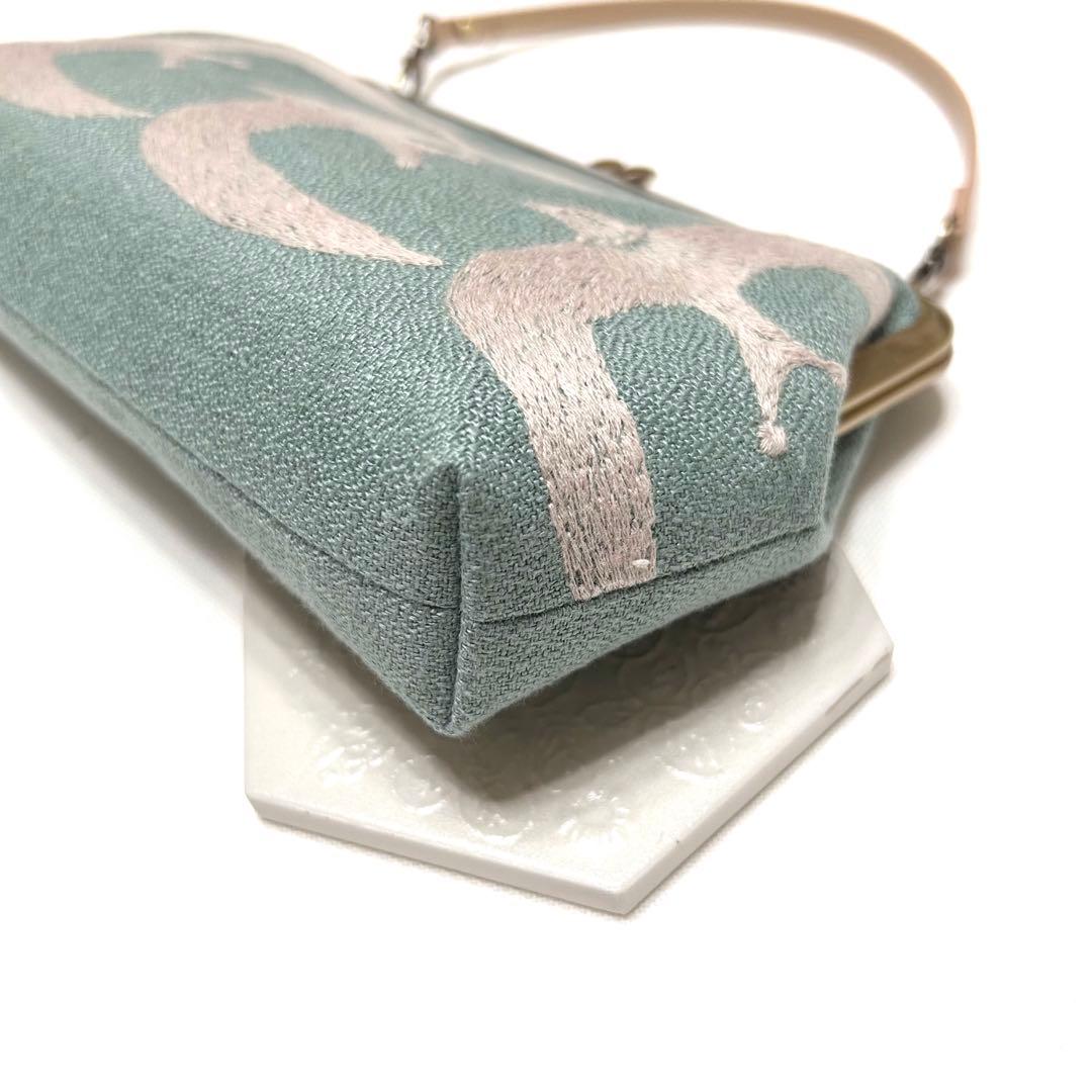 ミナペルホネン　ハンドメイド　がま口　お財布　バッグ　ストラップ付⭐️go!