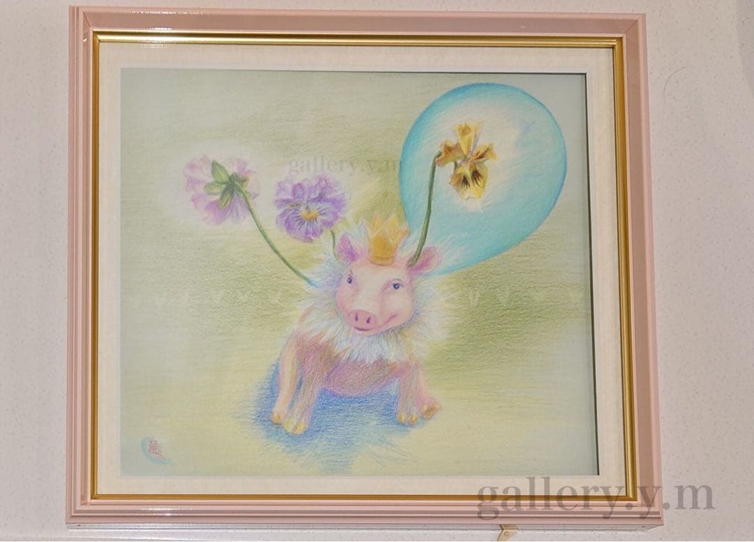 『春を待つ王さま』　水彩色鉛筆画