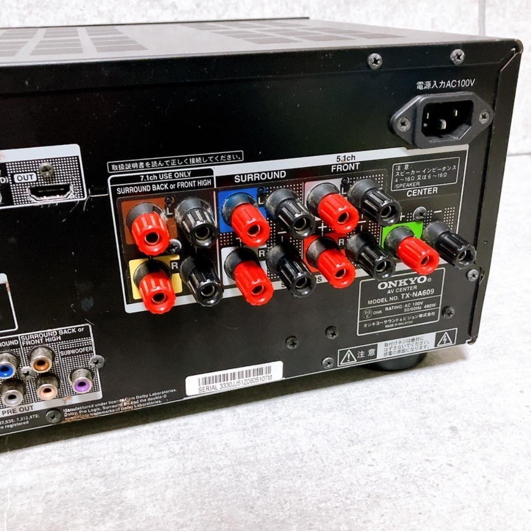 ONKYO AVアンプ TX-NA609 ブラック オーディオ 音響機器 名機