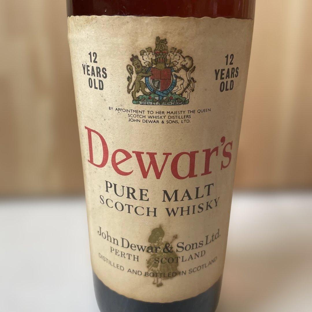 ［古酒］未開栓 Dewar's 12年 ウイスキー 特級760mI 43%
