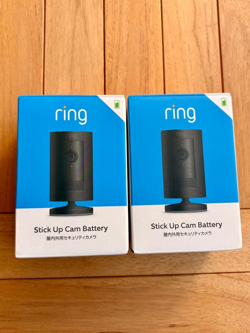 2台 ring stick up cam battery防犯カメラ ブラック