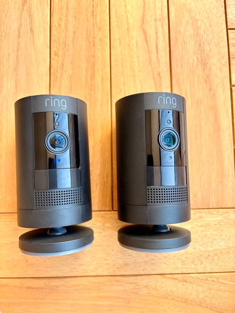 2台 ring stick up cam battery防犯カメラ ブラック