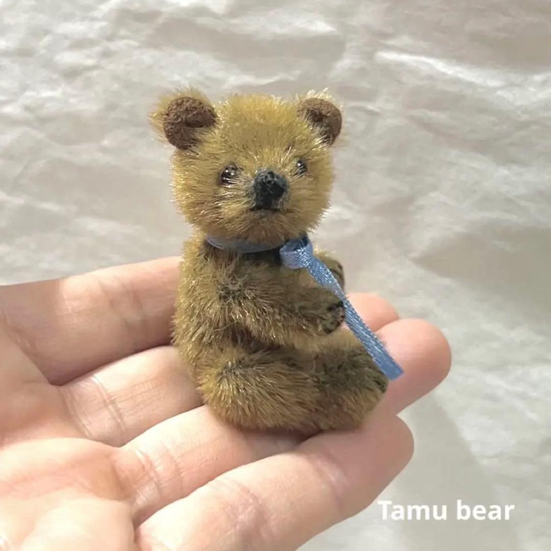 ちびちびのクマちゃん ハンドメイド テディベア ぬいぐるみ Tamubear