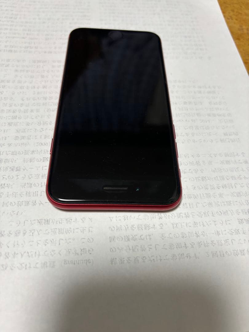 iPhone SE レッド 64GB SIMフリー　値下げあり