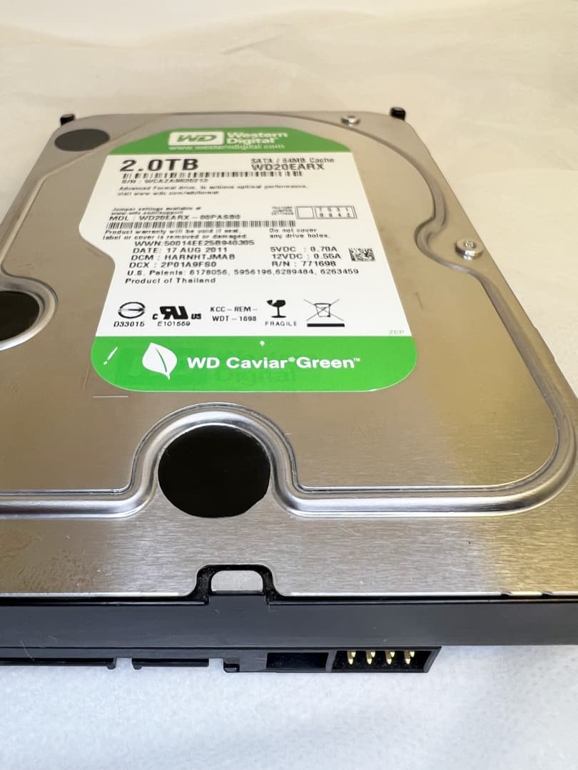 WD GREENシリーズ★2TB HDD 3台セットで超超超お買い得品！