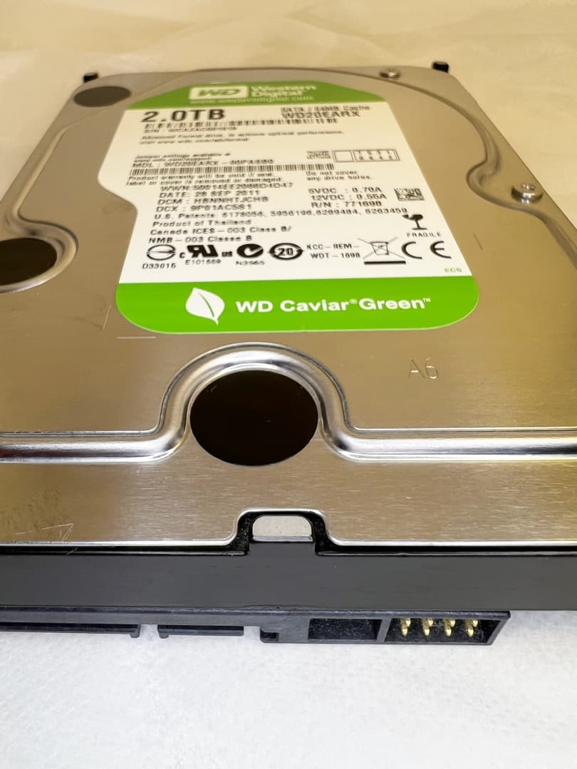 WD GREENシリーズ★2TB HDD 3台セットで超超超お買い得品！