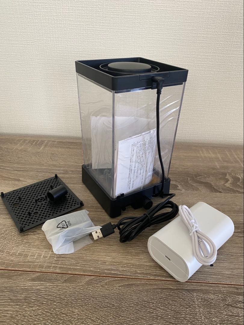 【新品】小型ベタ 水槽コンパクト USB接続電源アダプター付 2個セット！