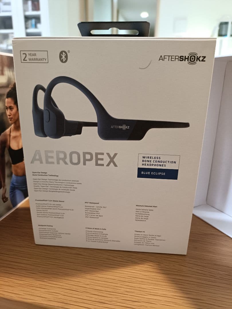 AfterShokz Aeropex 骨伝導イヤホン ブルー