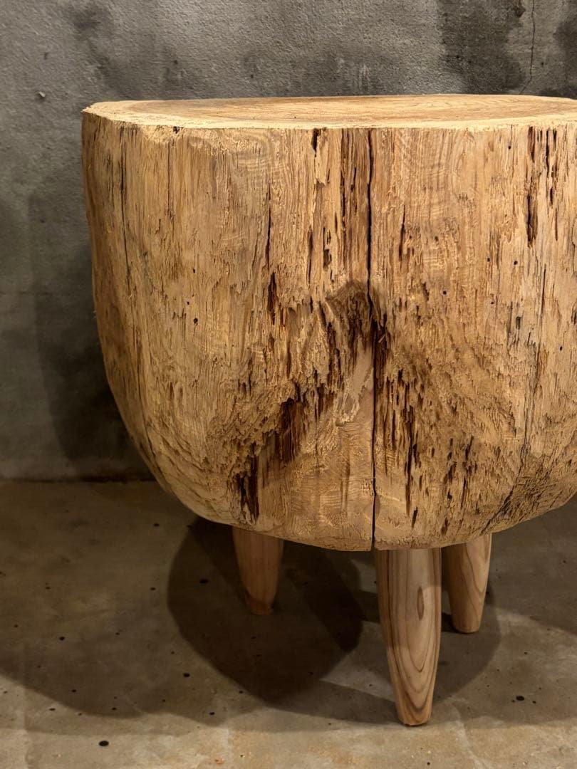 流木　手作り　1点もの　スツール　ウッドスツール