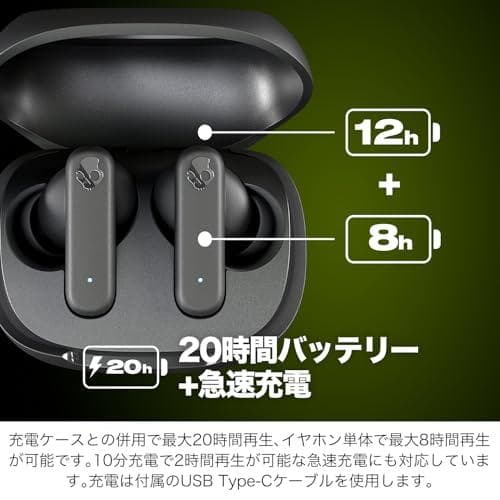 Skullcandy 公式ストア Smokin' Buds ワイヤレスイヤホン*