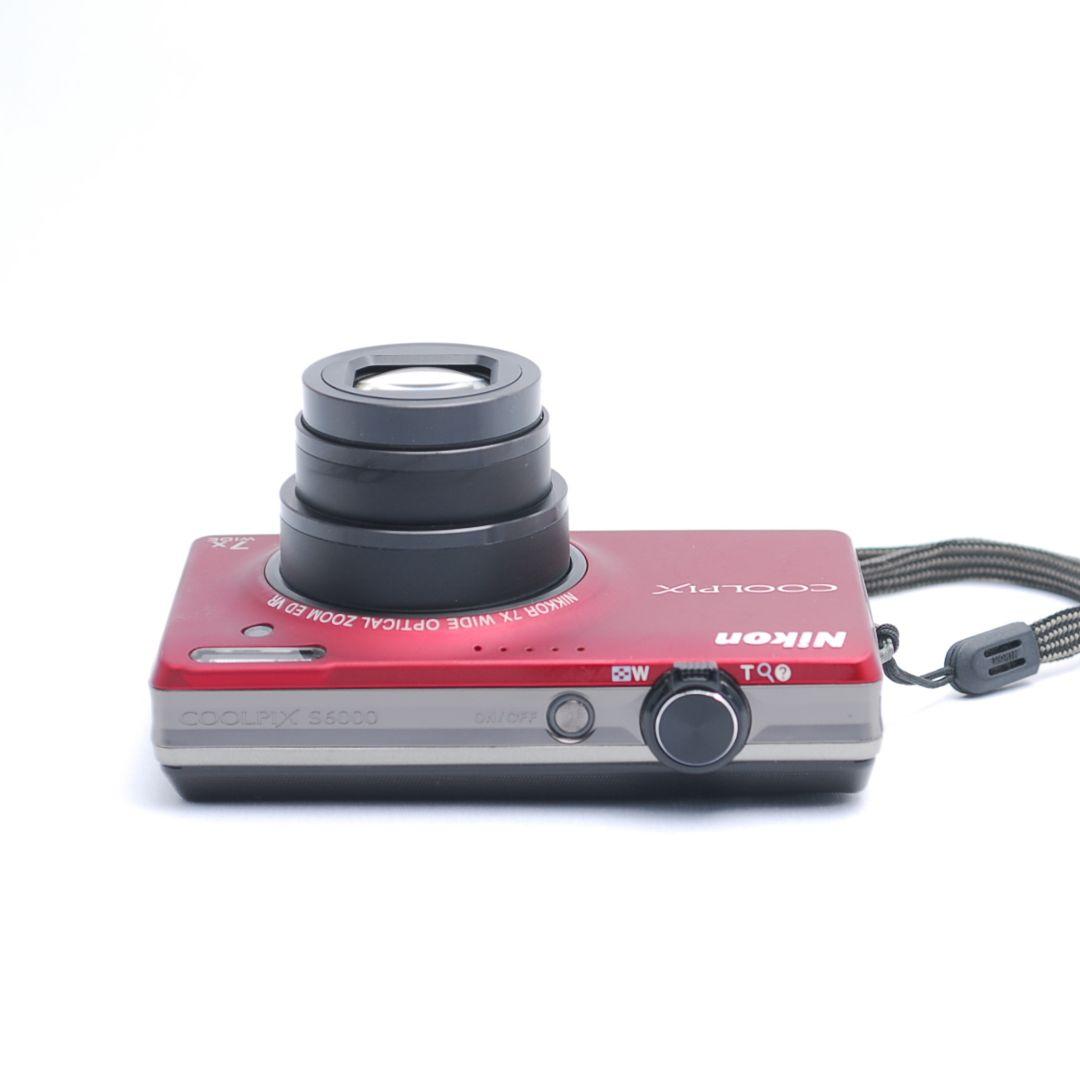 動作良好 実用品 Nikon COOLPIX S6000 レッド 7倍ズーム