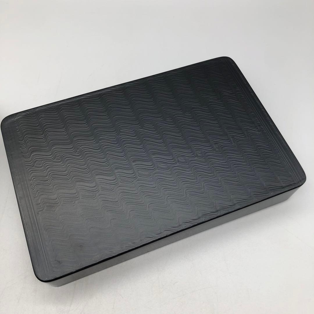 新品未使用木製漆器塗りかぶせ蓋付き文庫文箱小物入れビンテージ伝統工芸品