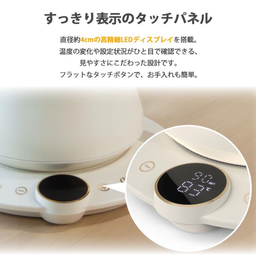 Epeios（エペイオス）電気ケトル 0.9L｜1℃単位で温度調整
