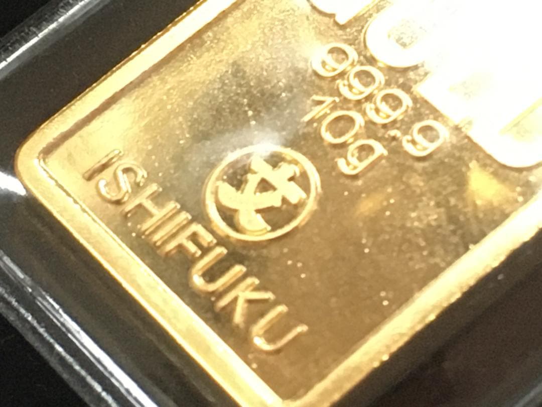 [10g]石福金属興業 K24純金 地金 10ｇバー LPPM/LBMA認証