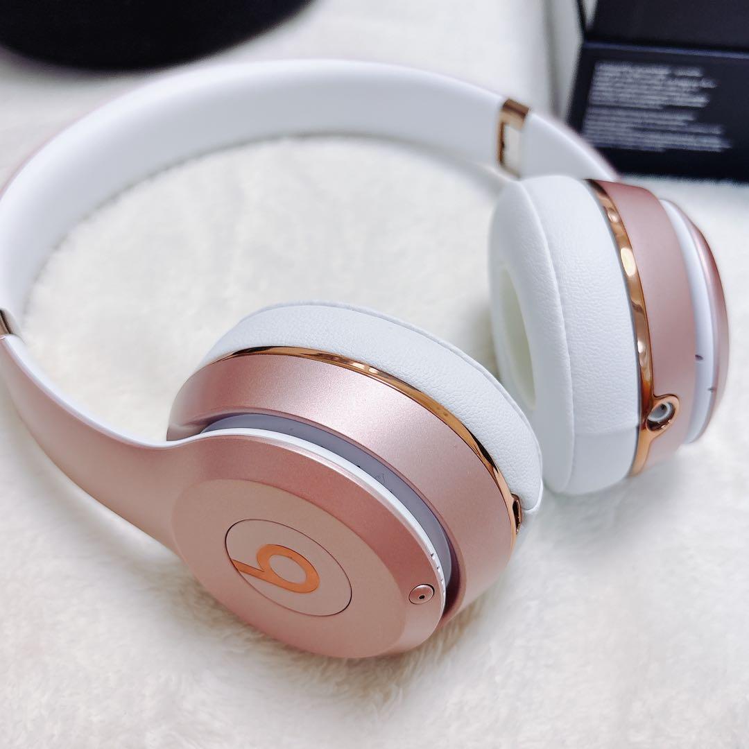 値下げ！BEATS SOLO3 ローズゴールド Bluetooth ヘッドフォン