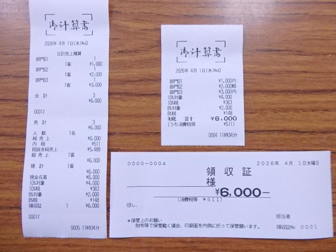 1040 領収証等 設定無料 東芝TEC MA-550 10部門 レジスター