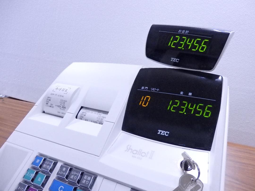1040 領収証等 設定無料 東芝TEC MA-550 10部門 レジスター
