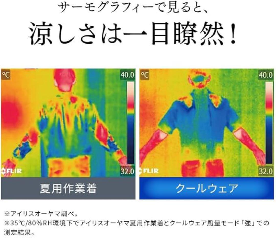 【新品】アイリスオーヤマ　クールウェア　空調服 フルセット
