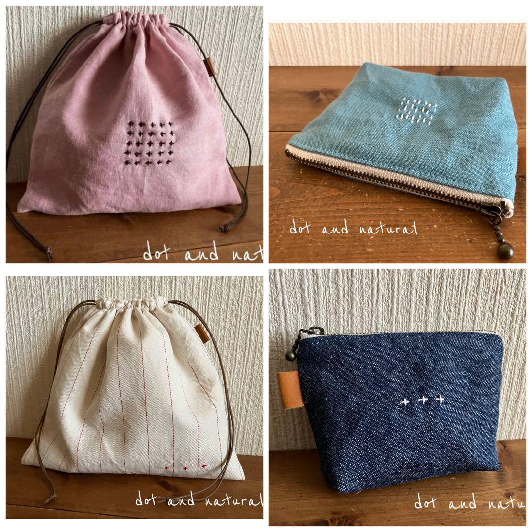 ちはのすゆさま専用 上質くったりさくらいろリネンキャンバスリネン大きな巾着 など
