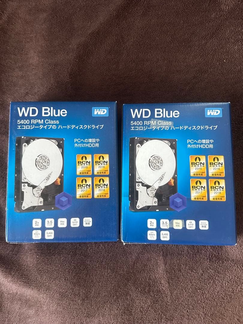【新品未使用】ウェスタンデジタル WD HDD 1TB 3.5インチ　2つセット