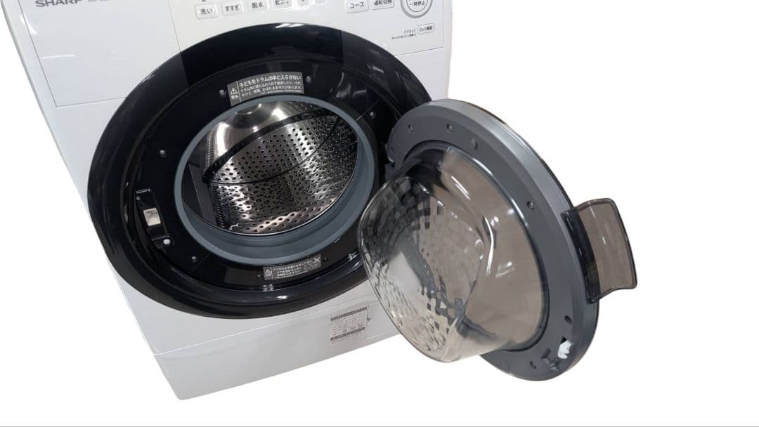 □SHARP ドラム式洗濯機 ES-S7G-WR 7kg 22年製