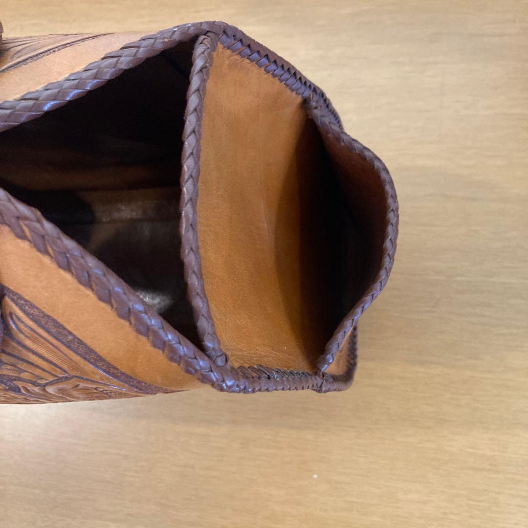 本革　ハンドメイド　アンティーク