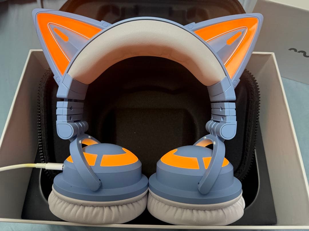 【新品同然 匿名配送】YOWU 猫耳ヘッドホン 第3世代