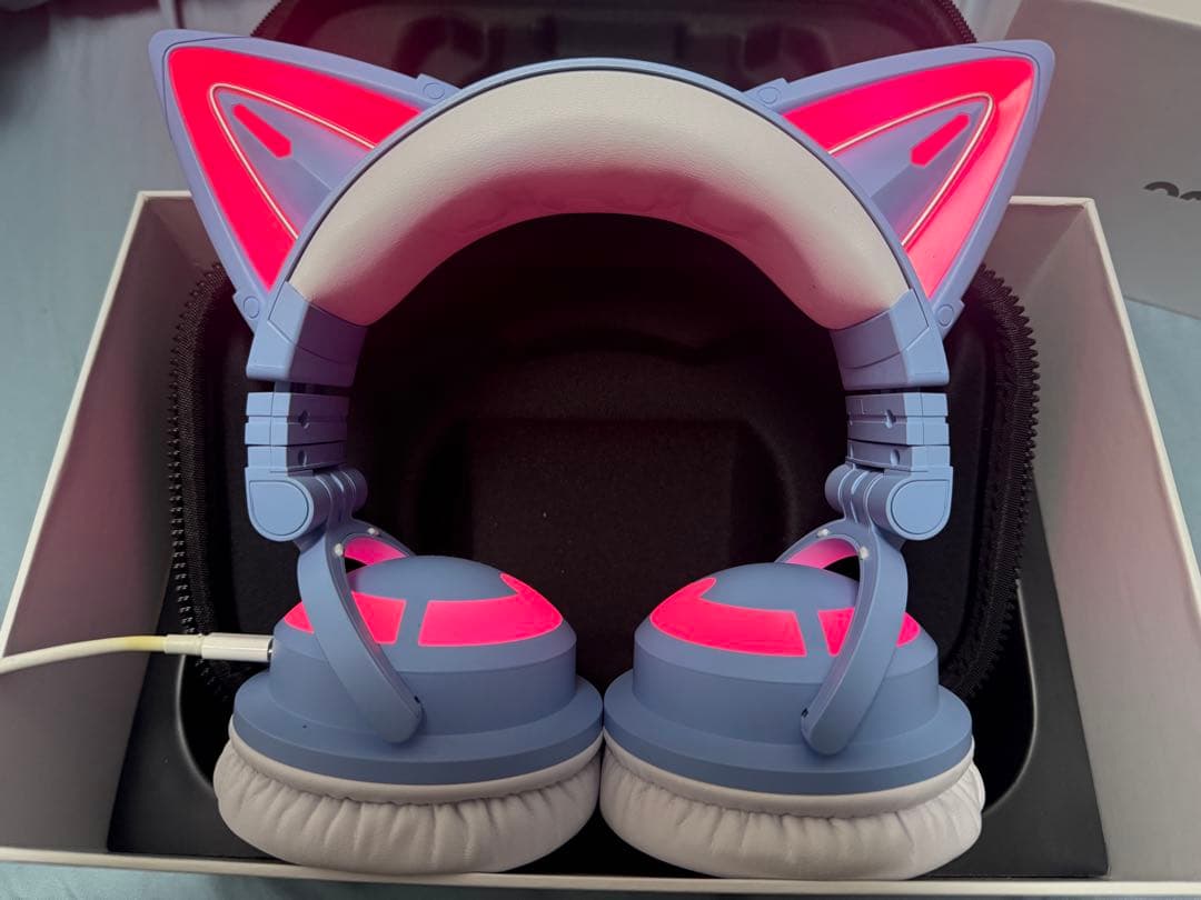 【新品同然 匿名配送】YOWU 猫耳ヘッドホン 第3世代