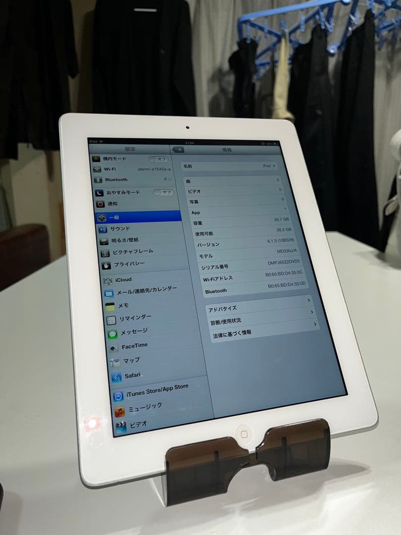 64GBバッテリー83%iPad 3世代 iOS9とiOS6起動可能