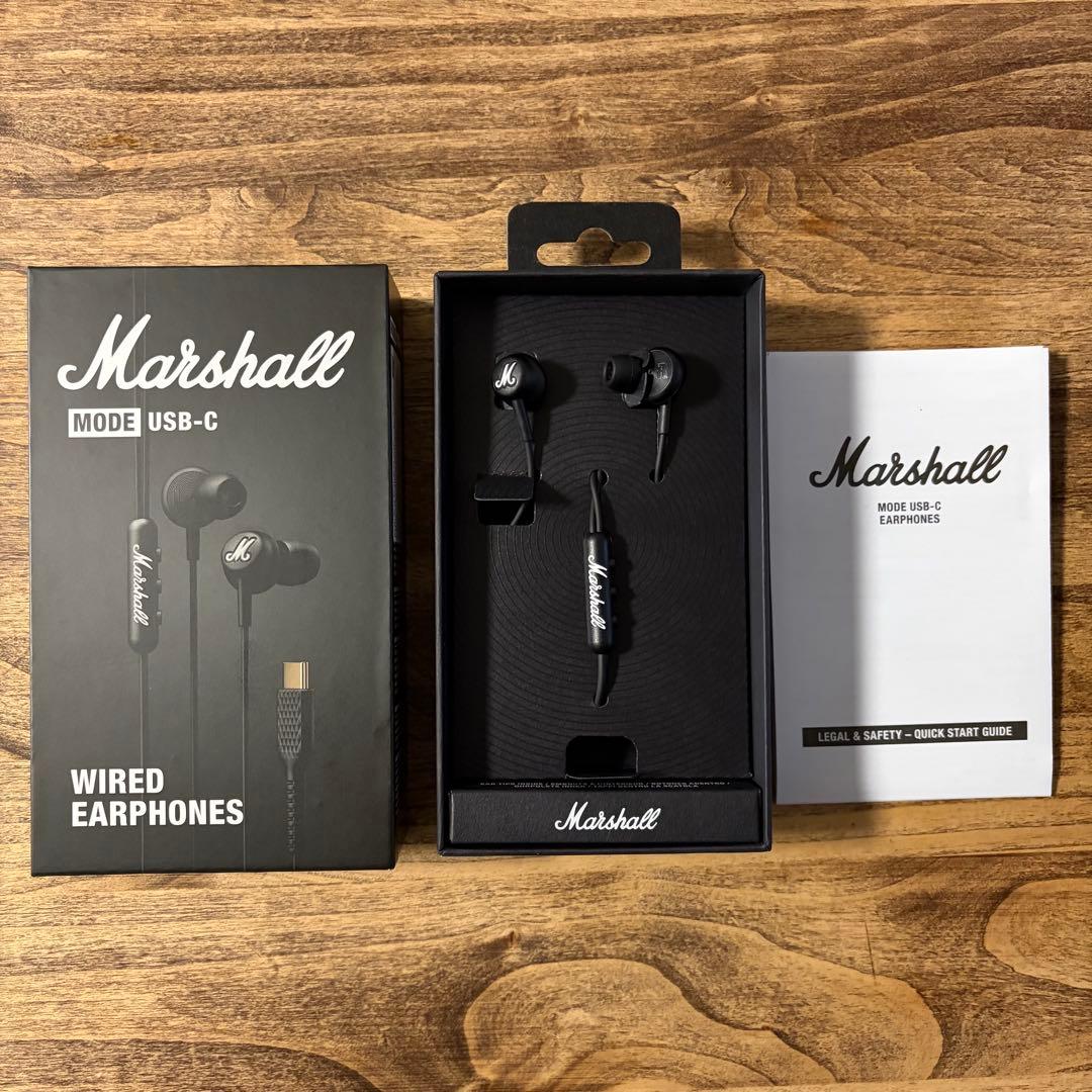 【ほぼ未使用】Marshall Mode USB-C カナル型有線イヤホン