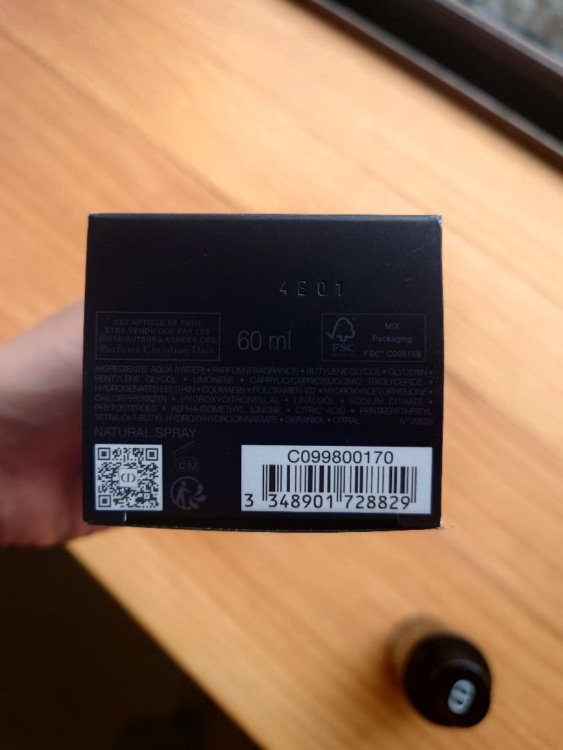 dior SAUVAGE Eau Forte 60ml 男性用香水
