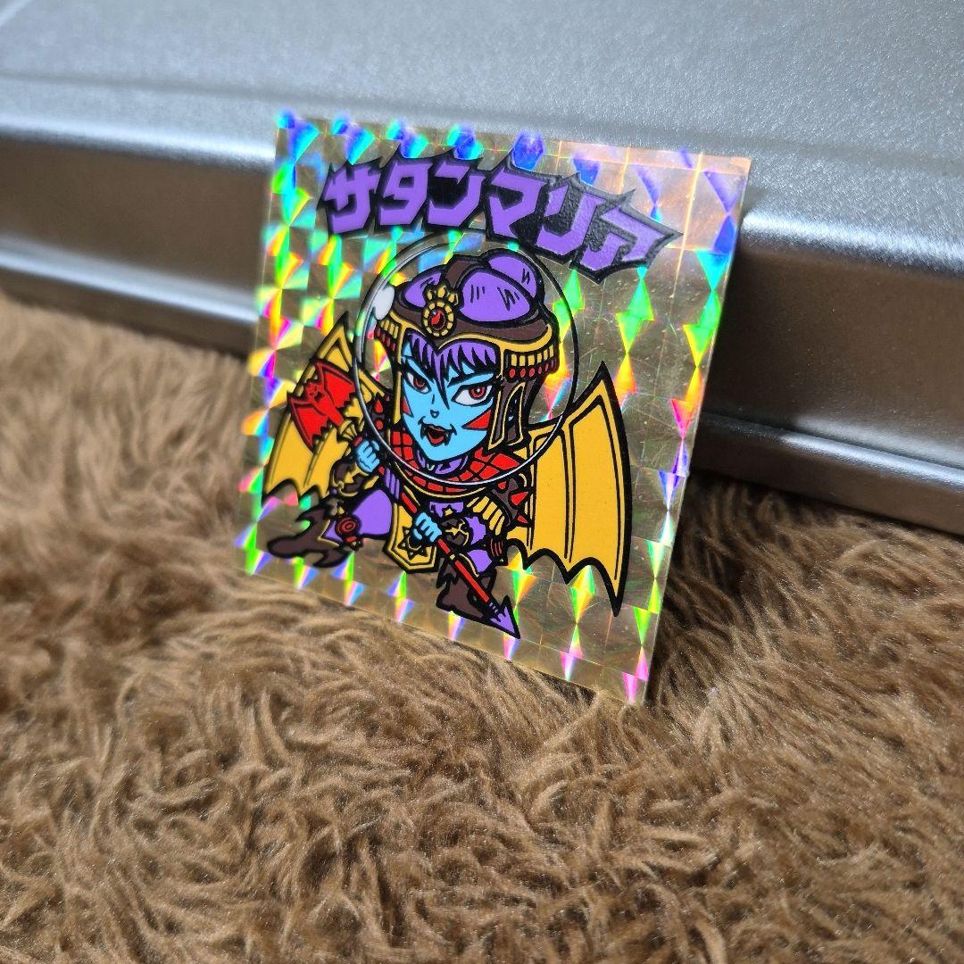 旧ビックリマンシール　第５弾ヘッド　サタンマリア　金プリズム