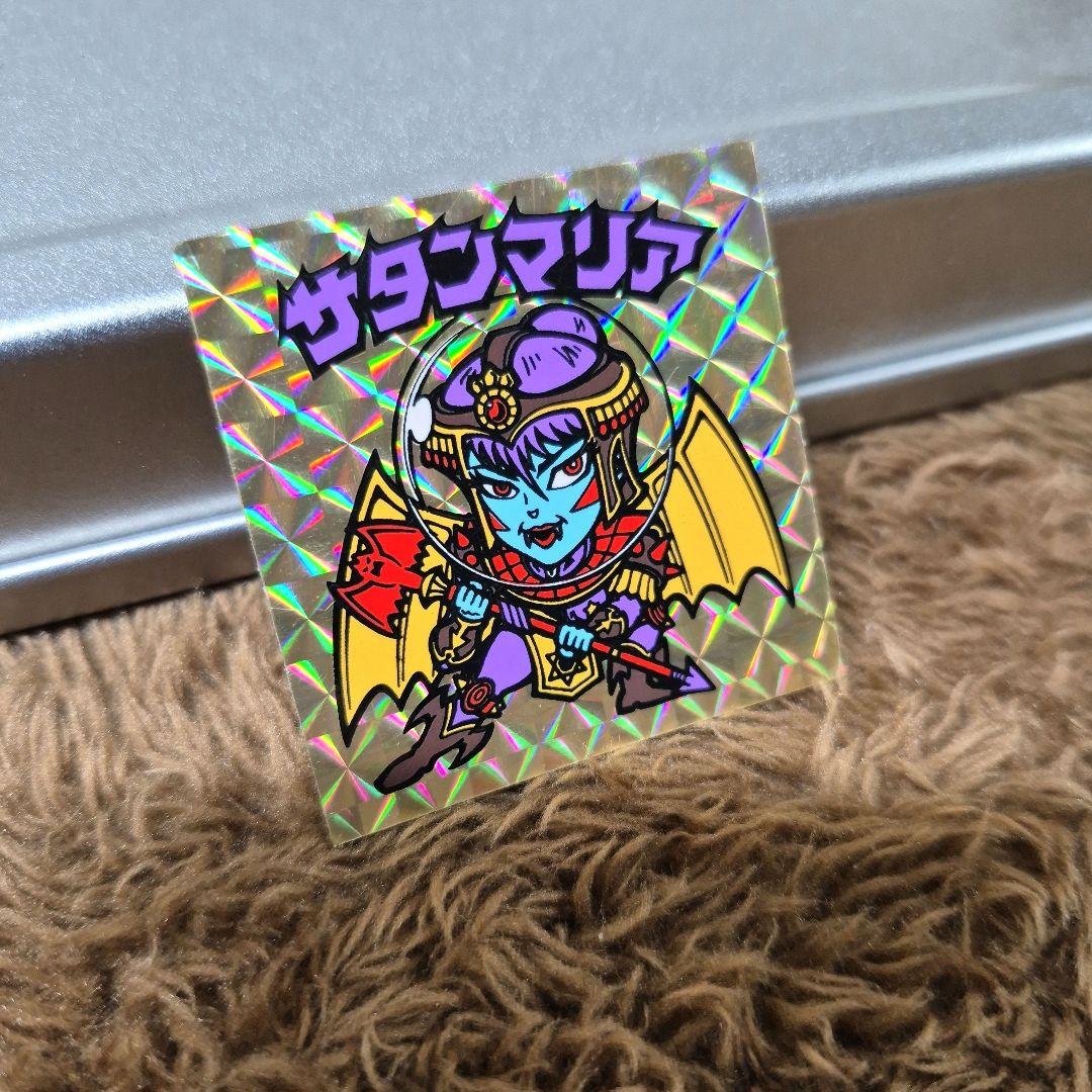 旧ビックリマンシール　第５弾ヘッド　サタンマリア　金プリズム