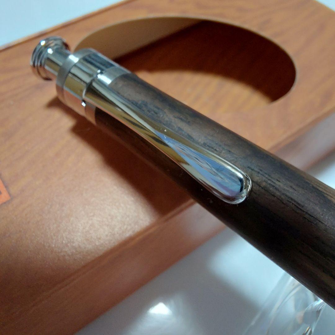 【超美品】極上杢！工房楔 黒柿孔雀杢 ペンシル楔 0.5mmシャーペン