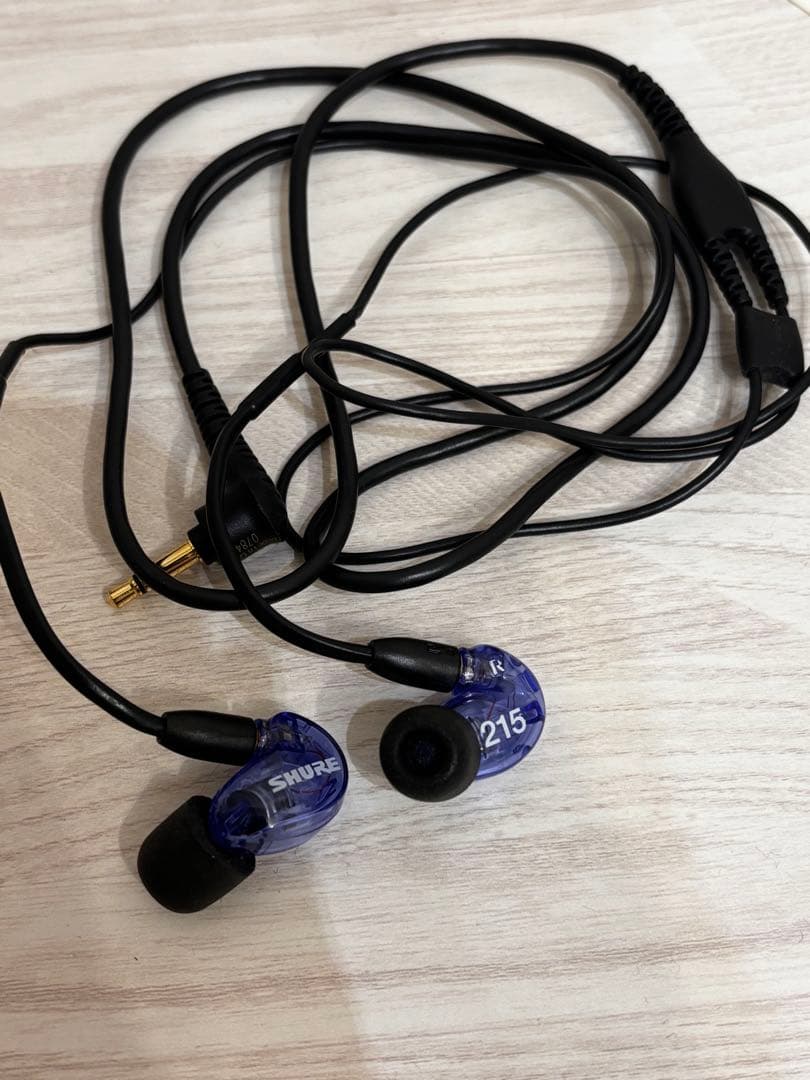 shure イヤホン　se215 パープル