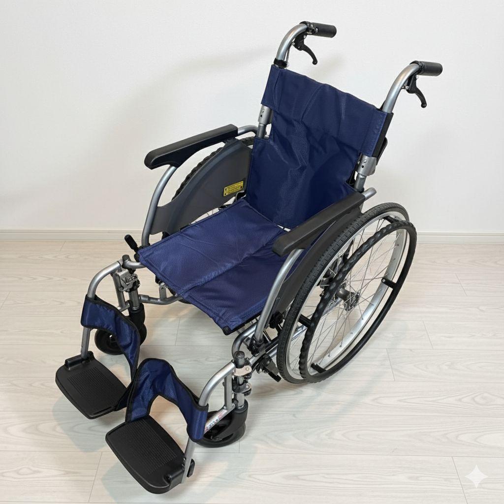 ♿️ 最型モデル 自走式 軽量 車椅子 便利な多機能ノーパンクタイヤ 取説工具付