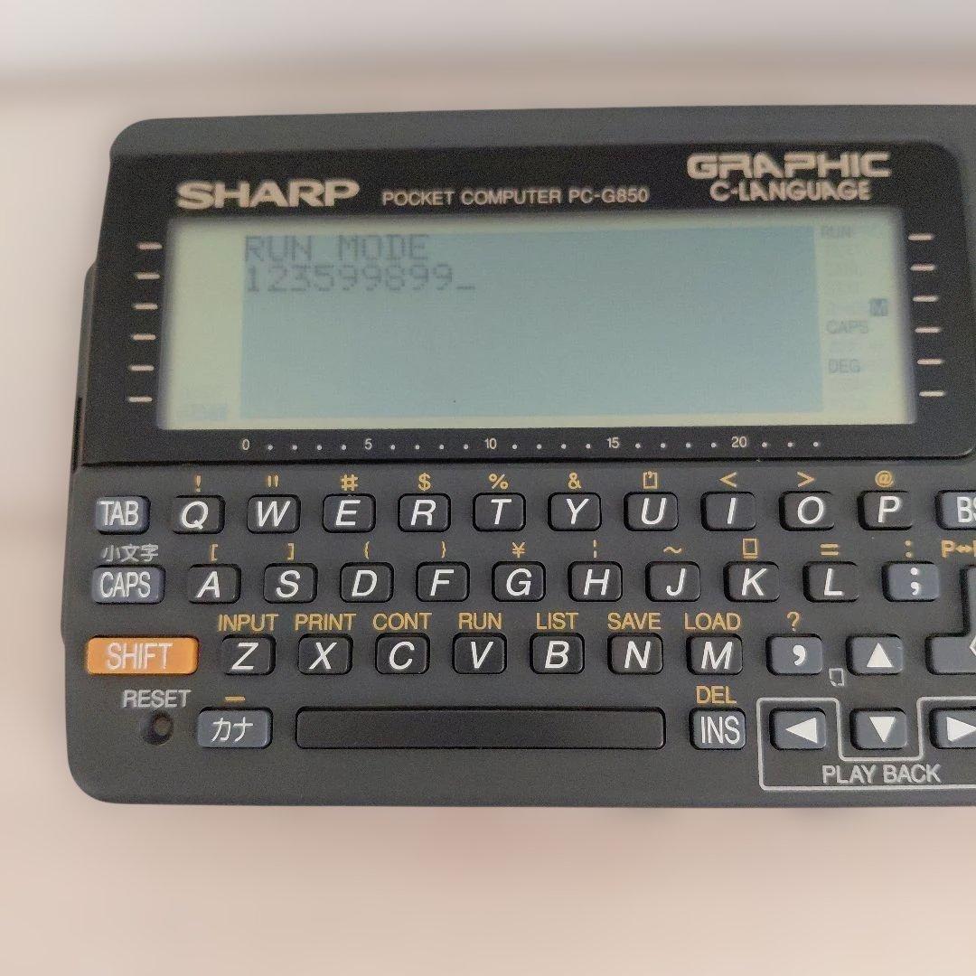 c*.様 SHARP ポケットコンピュータ PC-G850