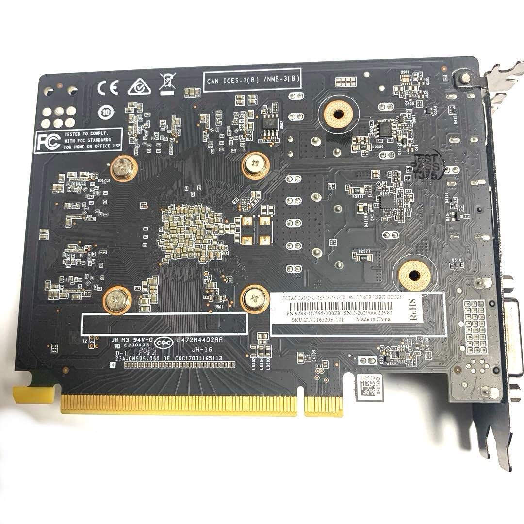 グラフィックボード・グラボ・ビデオカード ZOTAC GEFORCE GTX1650 OC 4GB 128BITGDDR6