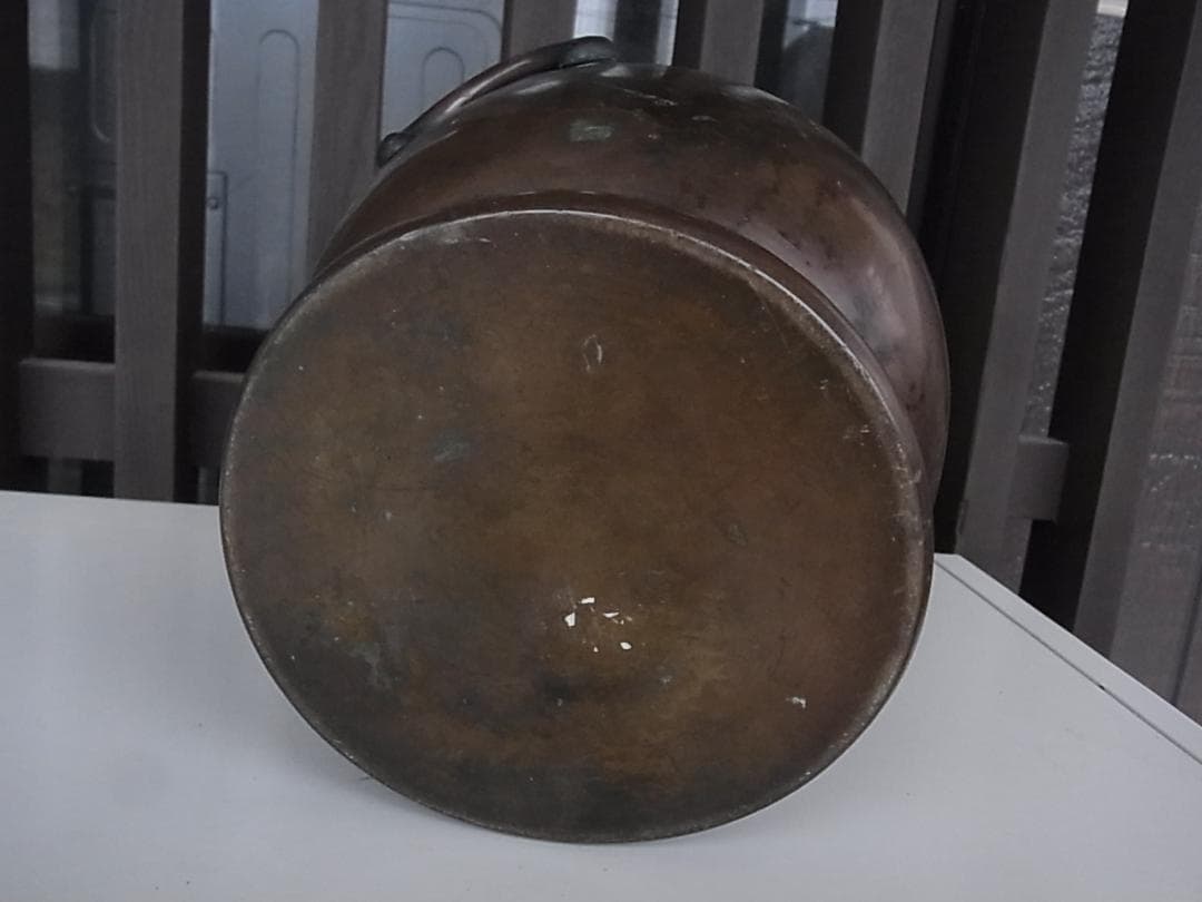 銅製　火鉢　手あぶり　花器　鉢などにも　お着物　飾り