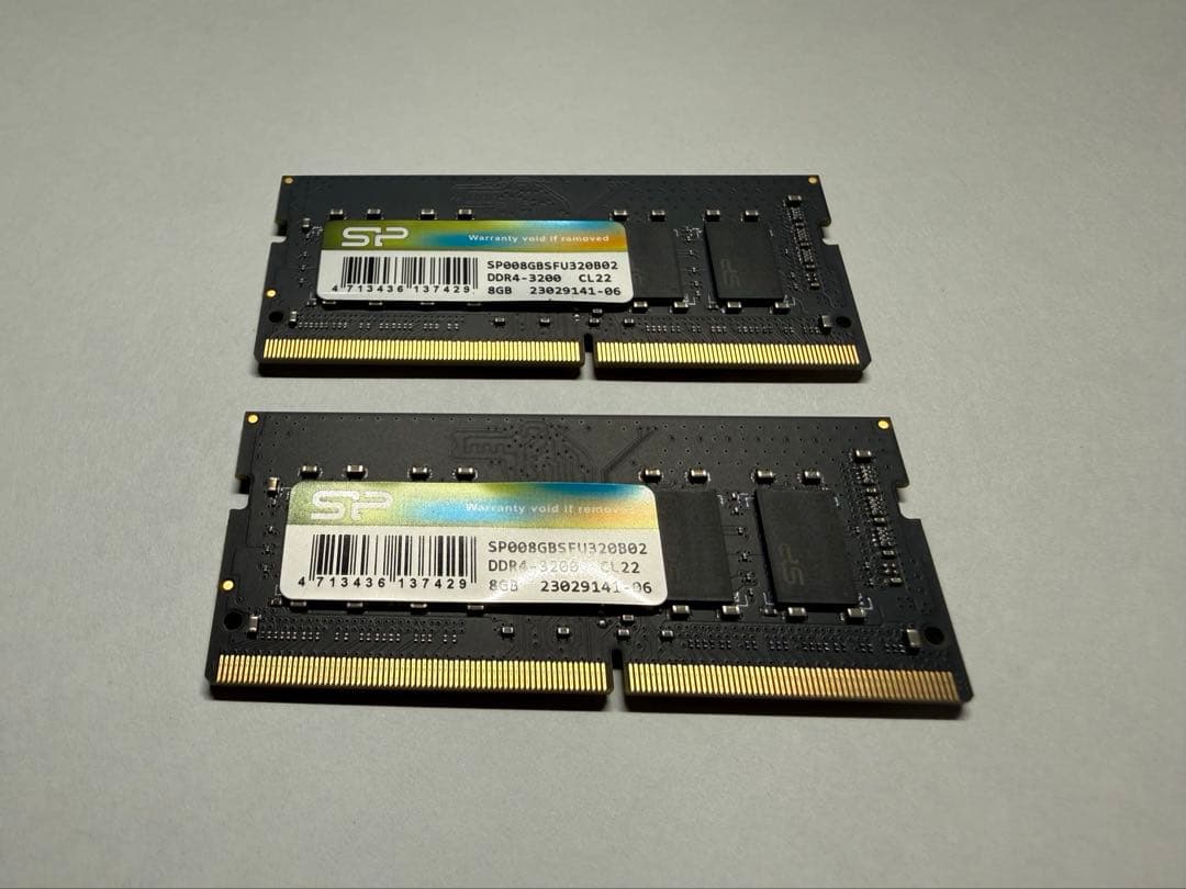 シリコンパワー DDR4-3200 メモリ 16GB 8GB×2