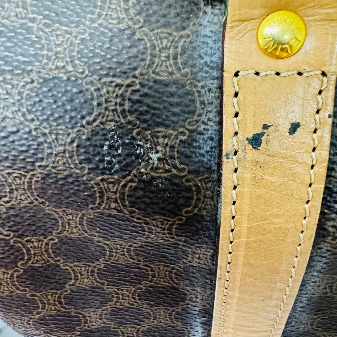 ✨CELINE✨セリーヌ✨マカダム柄✨ヴィンテージ✨ブラウン✨ボストンバッグ✨