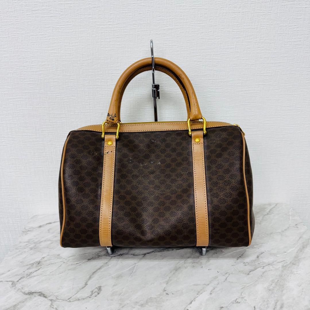 ✨CELINE✨セリーヌ✨マカダム柄✨ヴィンテージ✨ブラウン✨ボストンバッグ✨