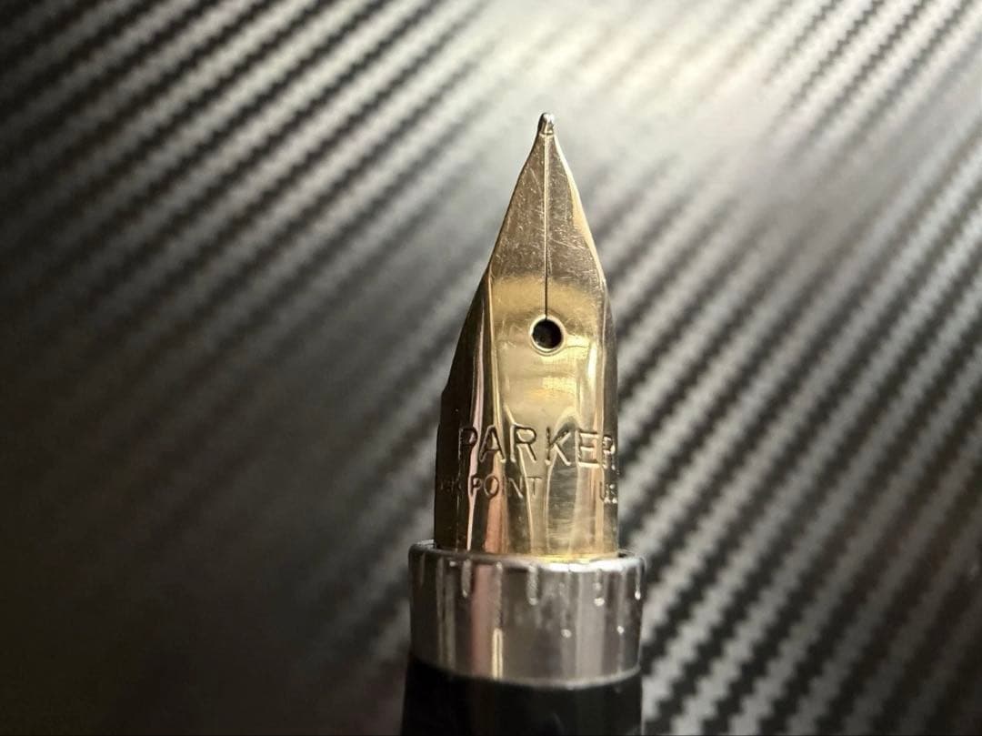 未使用に近い パーカー 75 シズレ 万年筆 F 細字 スターリングシルバー