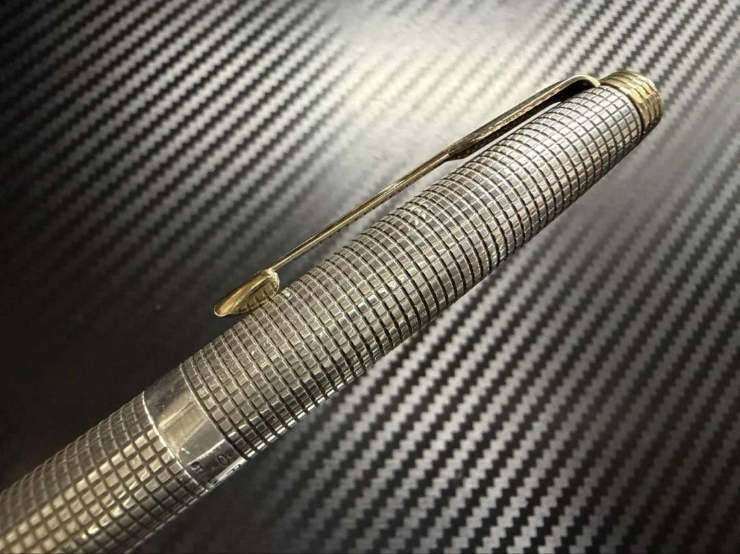 未使用に近い パーカー 75 シズレ 万年筆 F 細字 スターリングシルバー