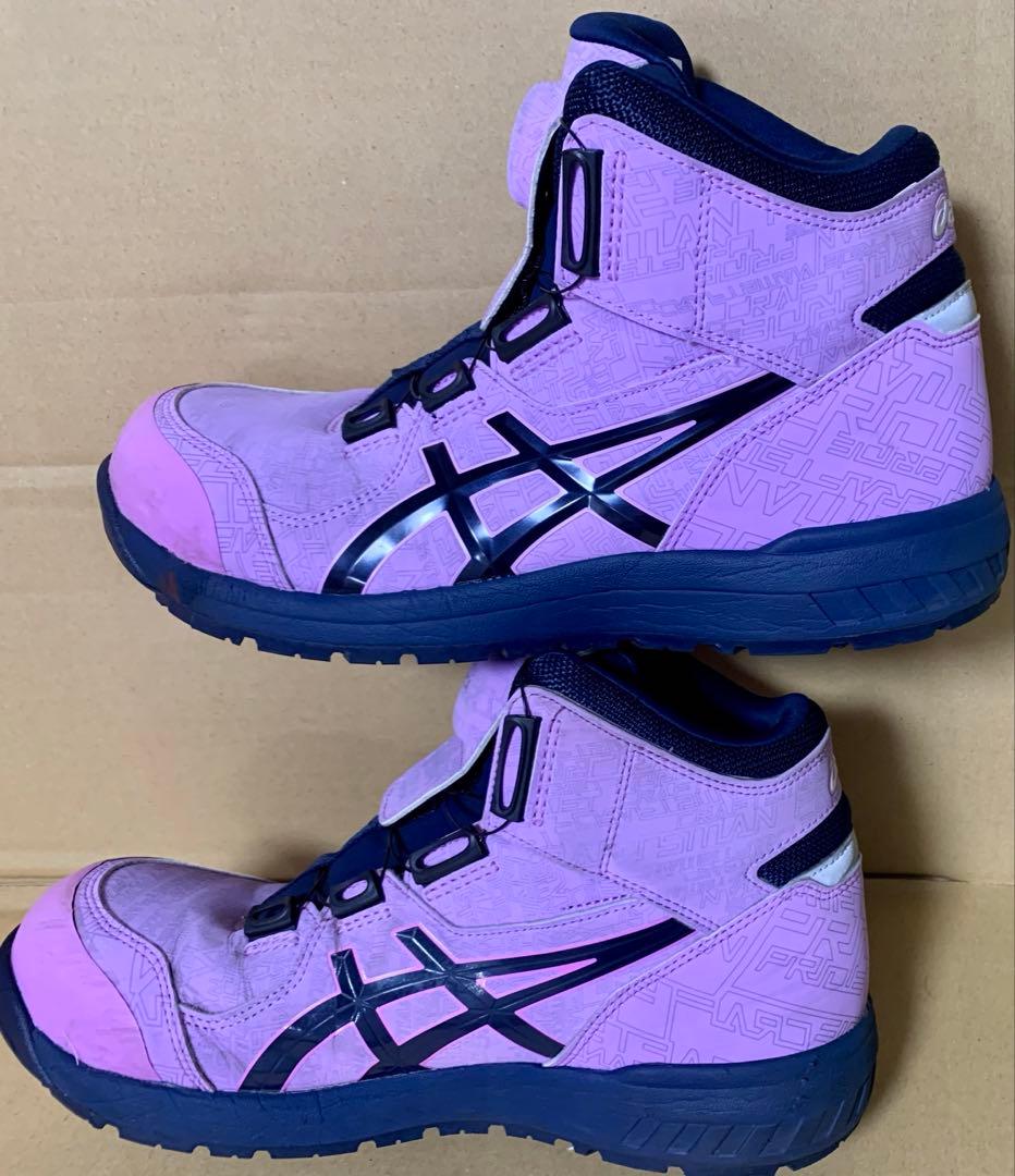 【レア】asics安全靴WINJOB CP304 オンライン限定色　美品　幾何学
